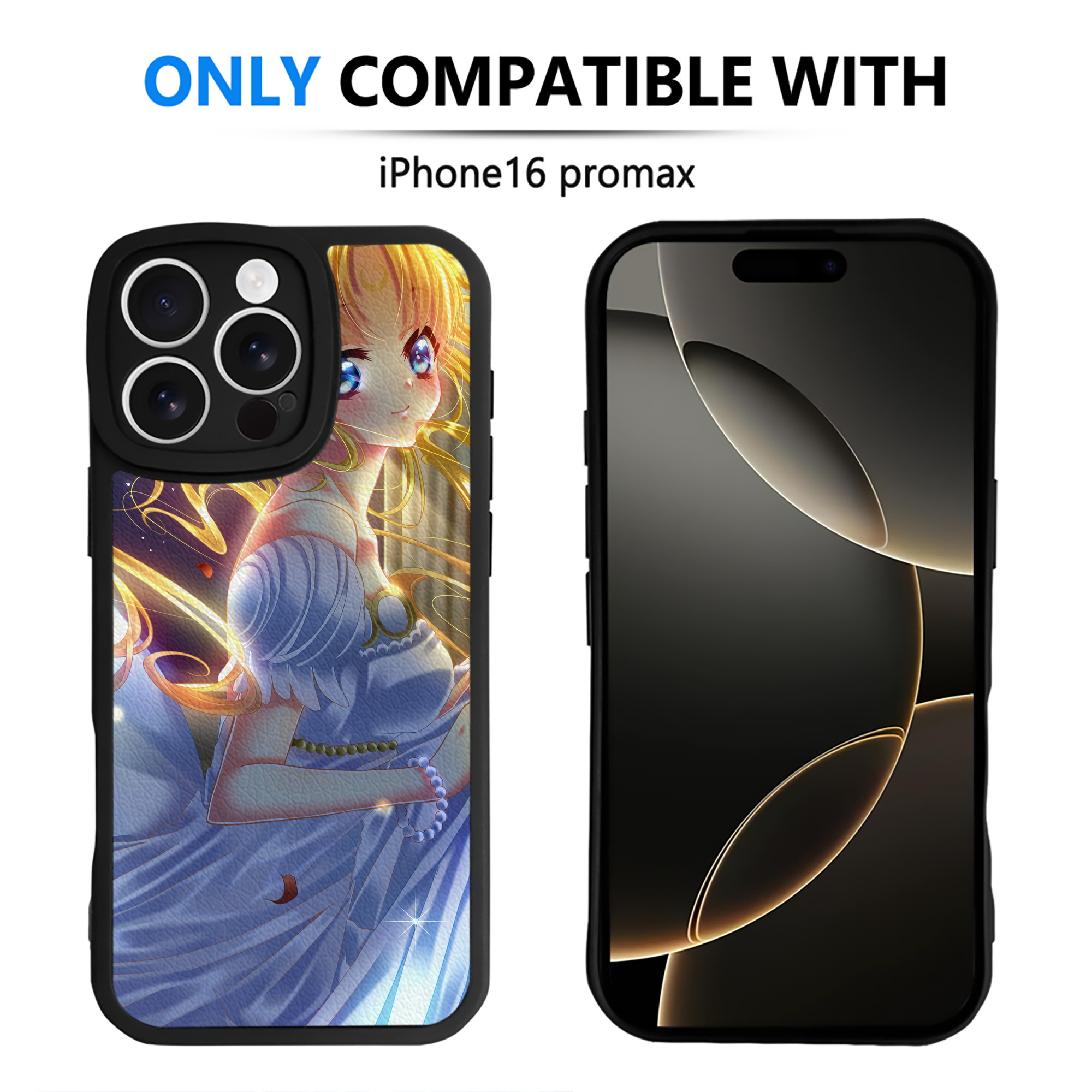（画像用） 美少女戦士セーラームーン Sailor Moon 【iPhone 16シリーズ対応】シリコンスマホケース（レザー調） 材質：シリコン